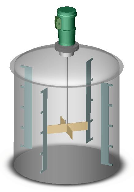 Agitation tank with impeller impellers selection guide